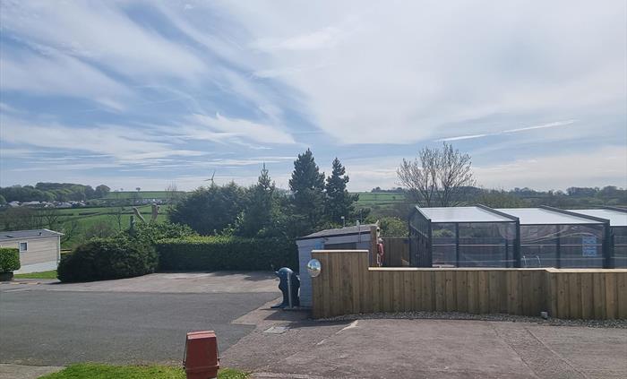 Swimming pool views cover closed